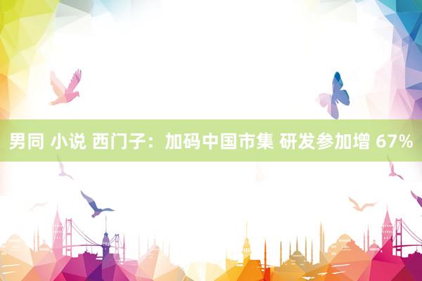 男同 小说 西门子：加码中国市集 研发参加增 67%