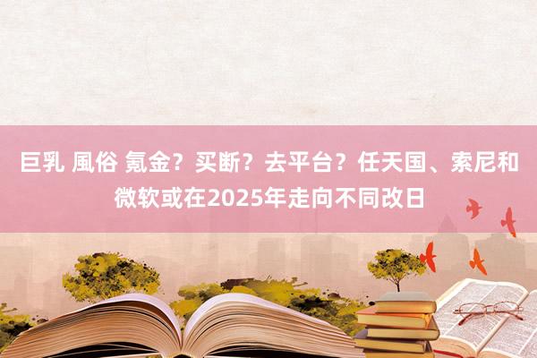 巨乳 風俗 氪金？买断？去平台？任天国、索尼和微软或在2025年走向不同改日